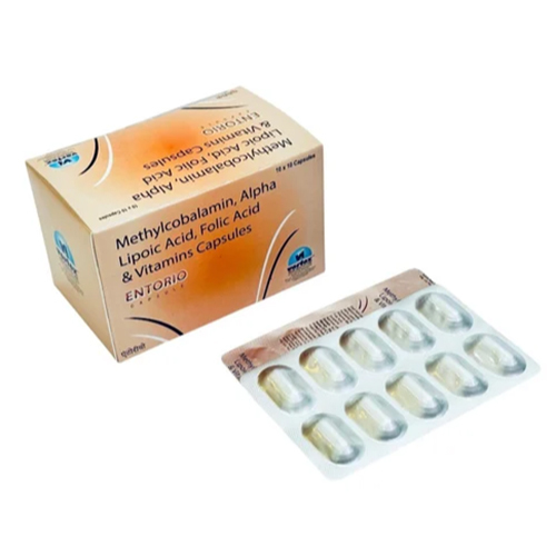 मिथाइलकोबालामिन अल्फा लिपोइक एसिड फोलिक एसिड और विटामिन कैप्सूल