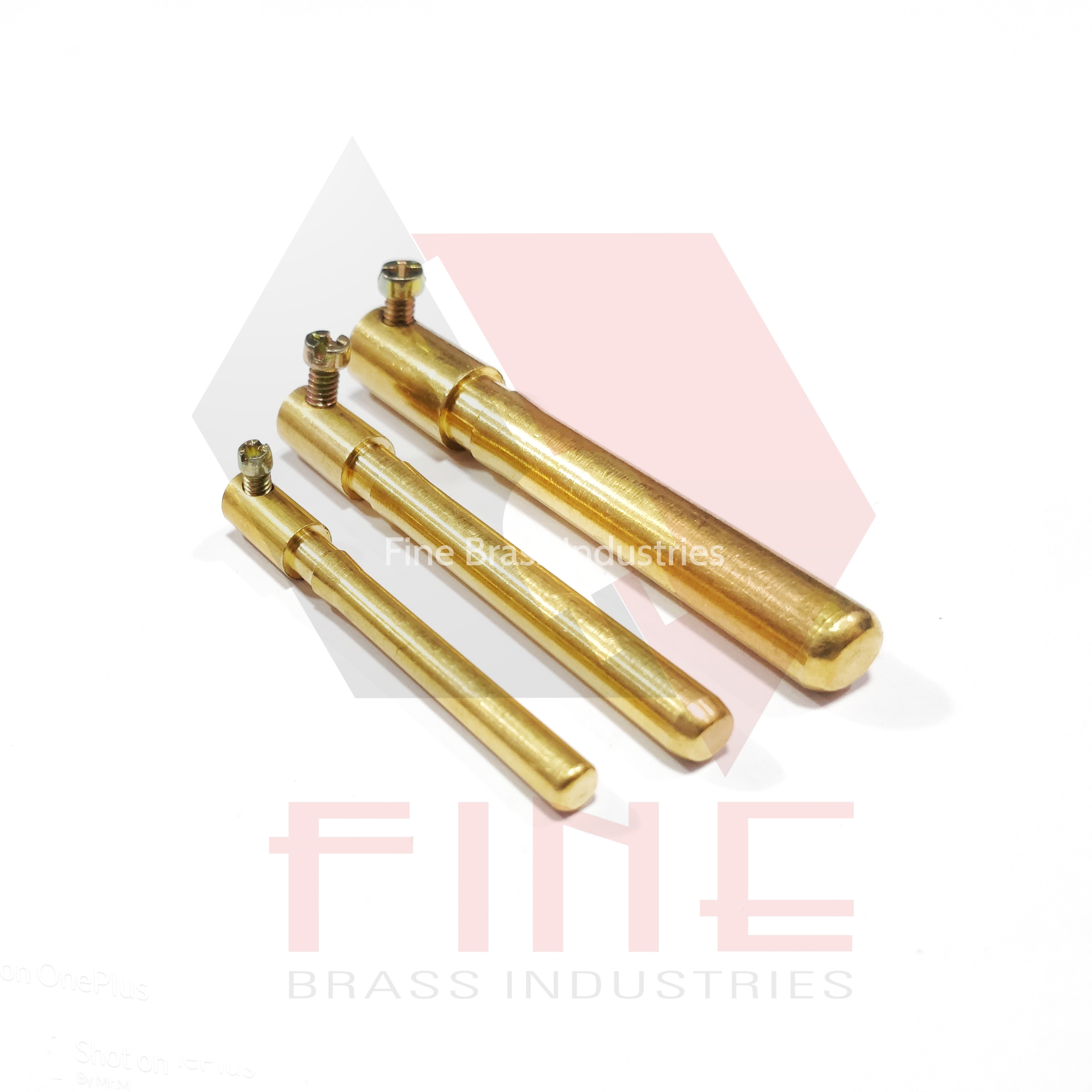 Brass Electrical Plug Pin - 40mm To 110mm, Golden Color, 5 Pin Industrial Design, Corrosion Resistant, Superior Conductivity