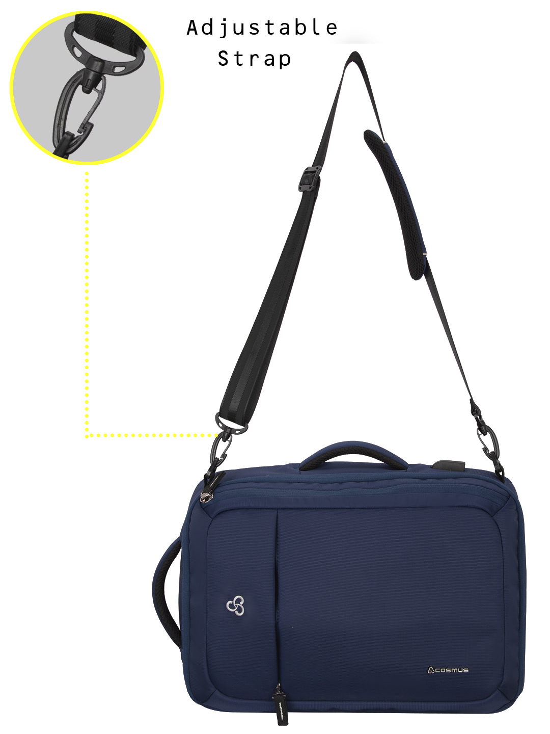 Cosmus Agility - Moisture Proof Fabric, 17.5x12.25x7.5 Inch | Convertible Backpack, Comfortable Strap System, Removable Shoulder Strap, Messenger Bag Style