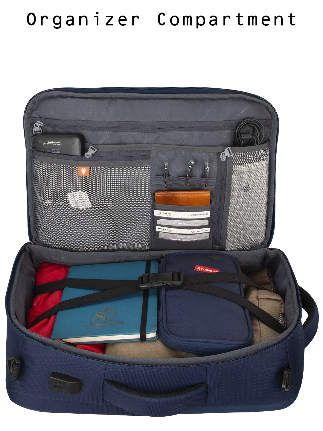 Cosmus Agility - Moisture Proof Fabric, 17.5x12.25x7.5 Inch | Convertible Backpack, Comfortable Strap System, Removable Shoulder Strap, Messenger Bag Style