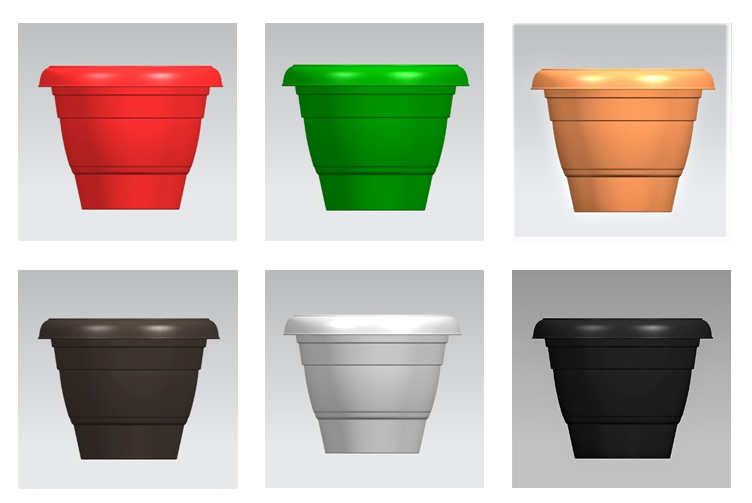 Plastic Flower Pots - Durable Ppcp, 8 To 24 Inch Sizes, Vibrant Colors Including Red, Green, Orange, Ideal For Indoor And Outdoor Use, Weather Resistant