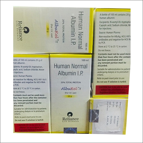 Liquid 100Ml Human Normal Albumin Ip