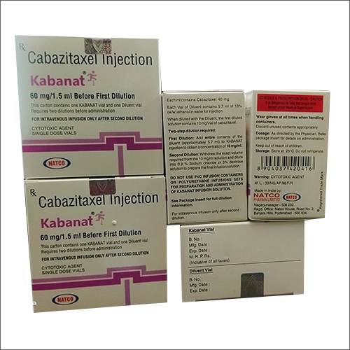 Cabazitaxel Injection - Liquid Formulation | Recommended for Prostate Cancer Treatment, Store in Dry Place