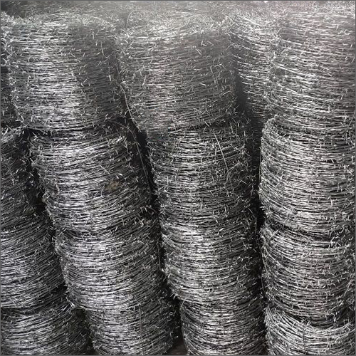 Gi Barbed Wire - Galvanized Iron Wire, 2-2.5 Mm Diameter, Silver Finish - Heavy Duty Security Fencing For Properties, Agriculture, And Industrial Use