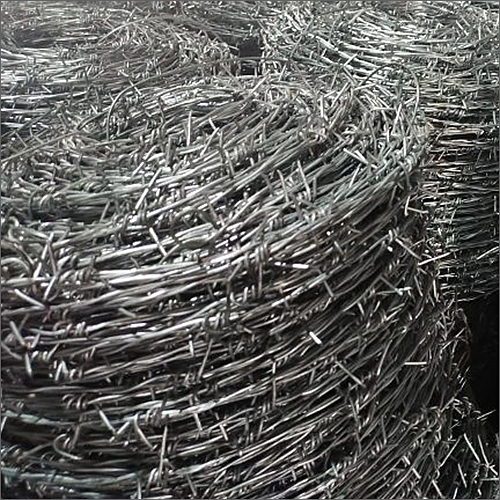 Gi Barbed Wire - Galvanized Iron Wire, 2-2.5 Mm Diameter, Silver Finish - Heavy Duty Security Fencing For Properties, Agriculture, And Industrial Use