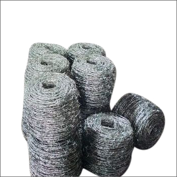 Gi Barbed Wire - Galvanized Iron Wire, 2-2.5 Mm Diameter, Silver Finish - Heavy Duty Security Fencing For Properties, Agriculture, And Industrial Use