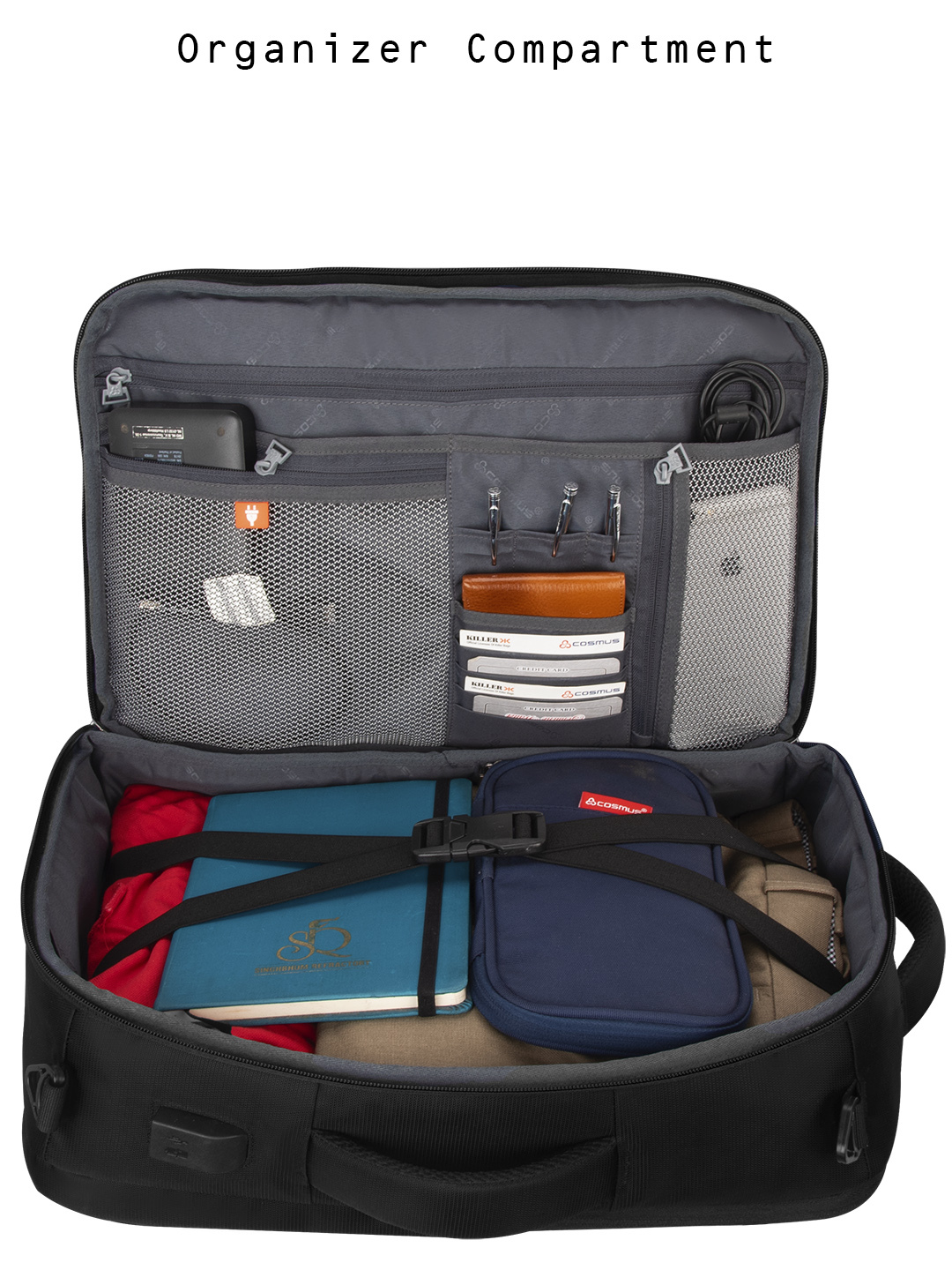 Convertible Backpack Bag Black Design: Solid