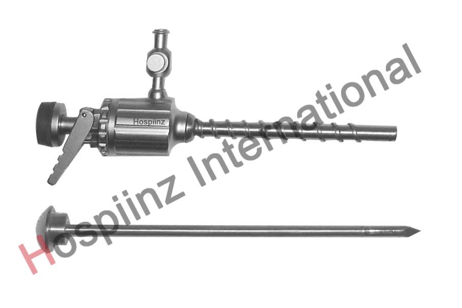 Stainless Steel 6mm Trocar Sharp With Multi Function Threaded Cannula