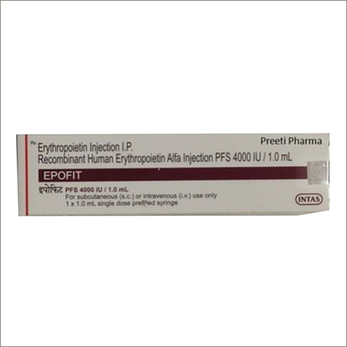 Erythropoietin Alfa 4000 IU PFS Injection