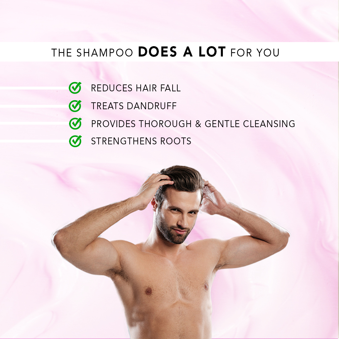 Reddish Pink Red Onion Shampoo With Black Seed Oil