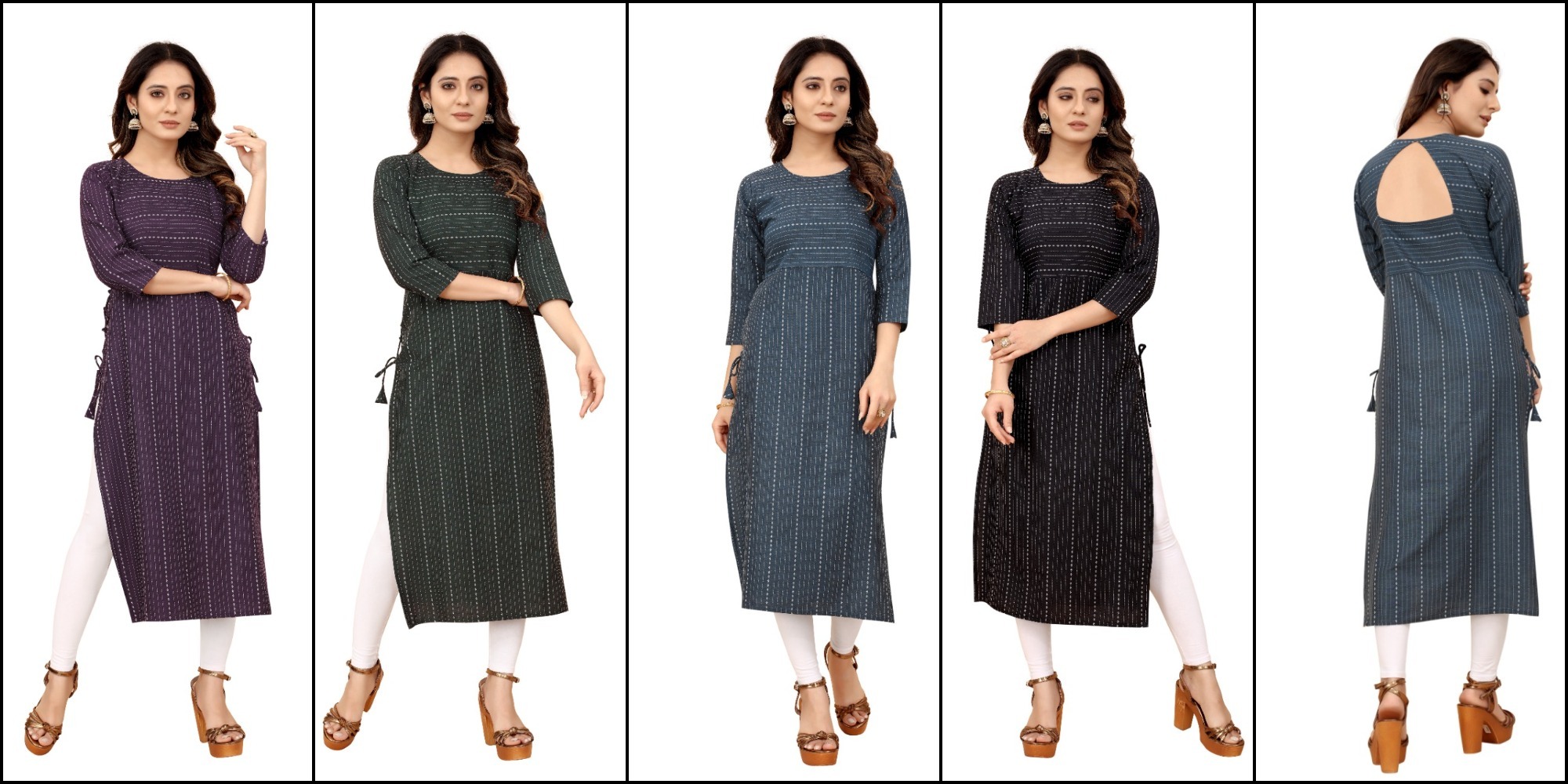 Multi Color Ladies Fancy Cotton Kurtis