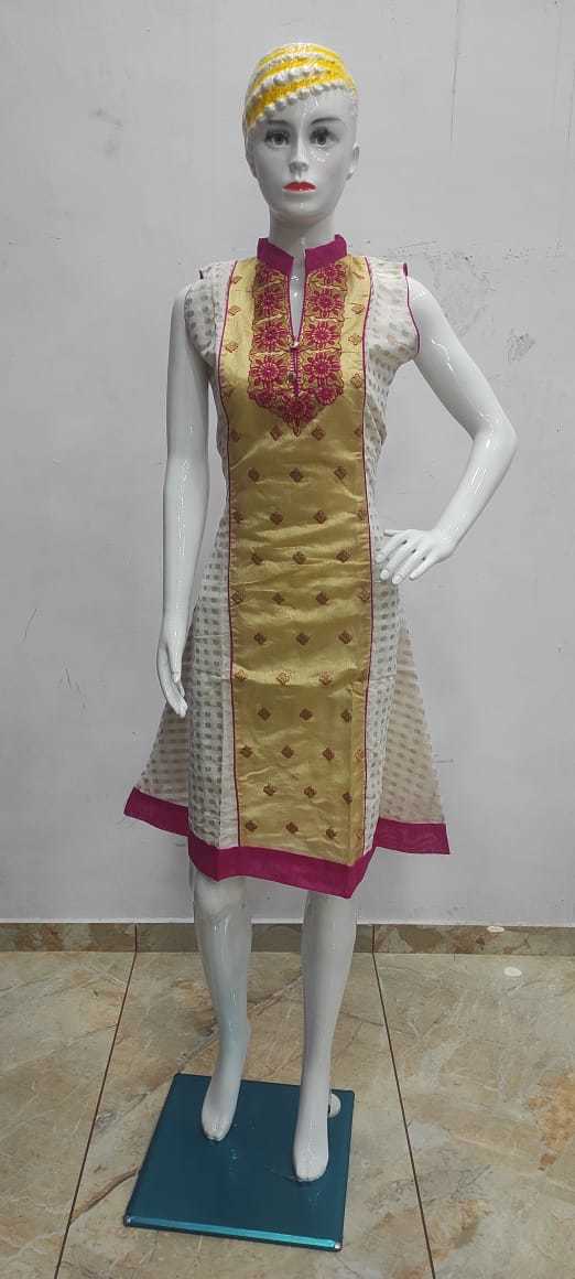 Ladies Kurties - Kora Silk Kurtis Collection, Astar Inside, Size M L Xl, All Season, Breathable, Washable, Customized Logo, Plain Pattern
