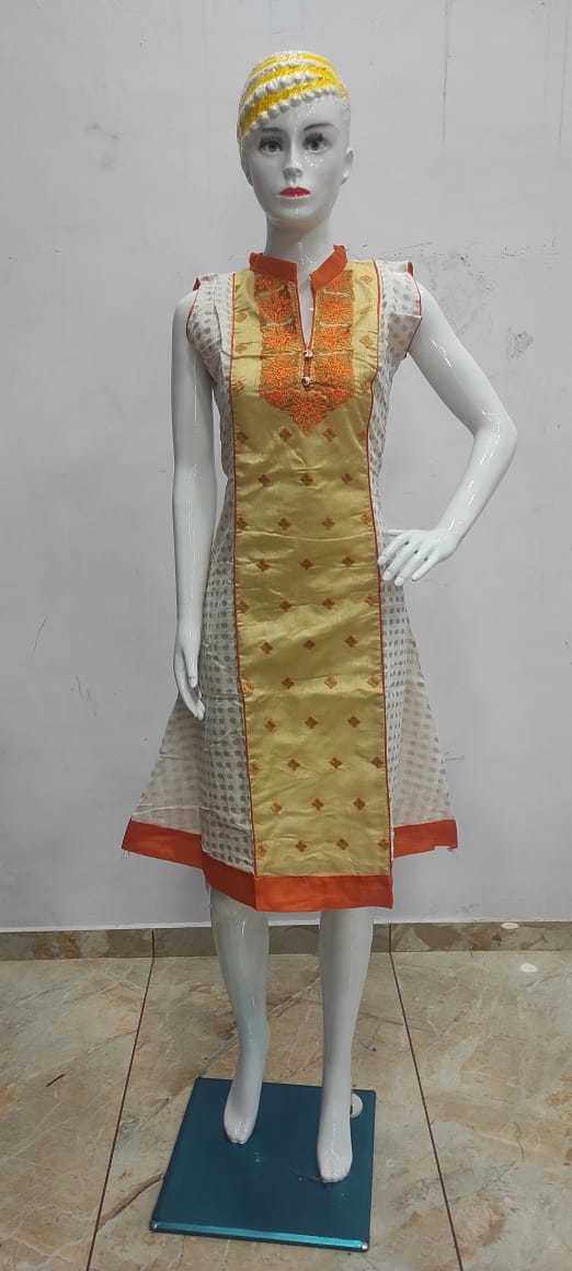 Ladies Kurties - Kora Silk Kurtis Collection, Astar Inside, Size M L Xl, All Season, Breathable, Washable, Customized Logo, Plain Pattern