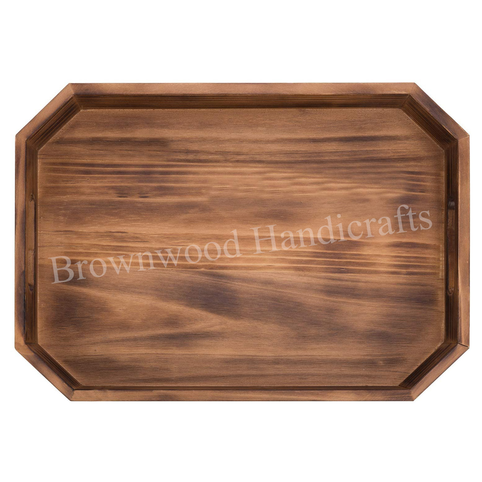 Burnt Pinewood Handmade Serving Tray