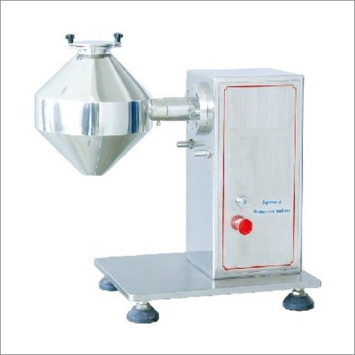 Lab Double Cone Blender - Stainless Steel, 10 KG Capacity | Semi-Automatic, Air Cooling, Custom Design
