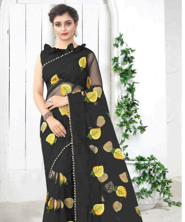 Collaction Of Saree - Fancy Fabric With Custom Blouse , Breathable And Washable For All Seasons, Full Cut Design, Customized Size Available