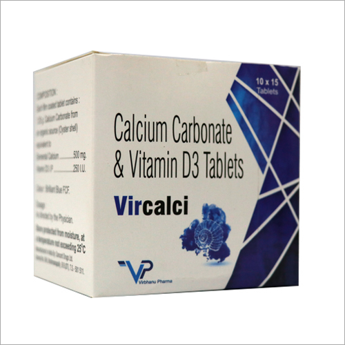 Calcium Carvonate And Vitamin D3 Tablets General Medicines