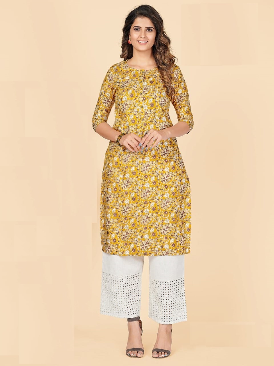 Short Kurti - 100% Rayon (14 Kg Premium Quality), Multi Color, Sizes M(38) To Xxl(44), Mill & Foil Print Design, Full Stitched For All Seasons