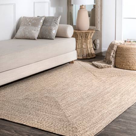 Multicolor Braided Jute Rugs