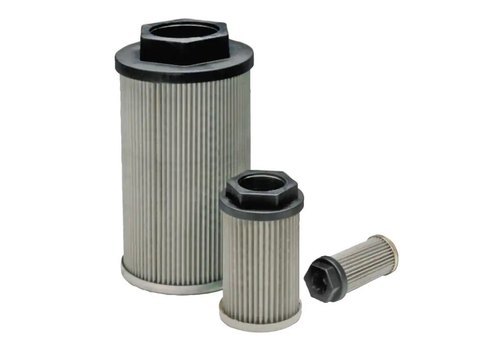 Suction Strainer - Stainless Steel, 2.5 Inch Diameter, Gray, Manual Cleaning, Threaded Connection, Hydraulic Oil Cleaning, 400 Kgf/cm2 Pressure