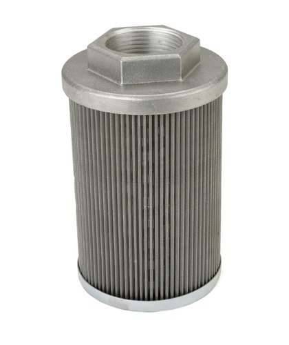 Suction Strainer - Stainless Steel, 2.5 Inch Diameter, Gray, Manual Cleaning, Threaded Connection, Hydraulic Oil Cleaning, 400 Kgf/cm2 Pressure