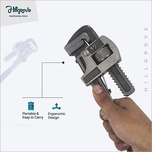 Hillgrove Universal Multi-function Professional 12 Inch With 0-42mm Jaw Opening Capacity Pipe Wrench Spanner