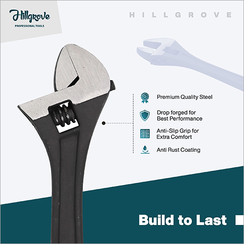 Hillgrove Universal Multi-function Professional 10 Inch With 0-30mm Jaw Opening Capacity Adjustable Wrench Spanner