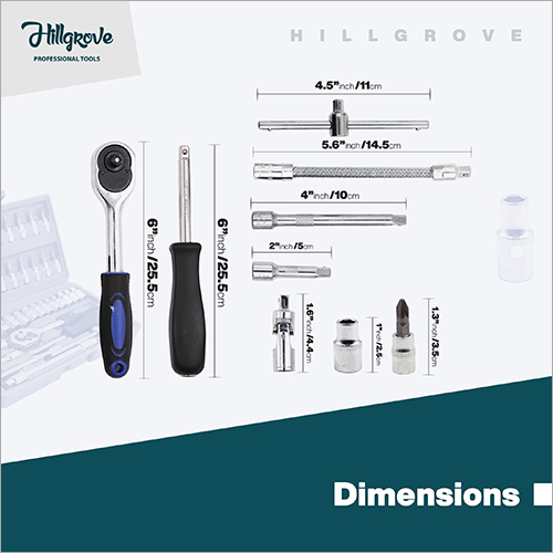 Hillgrove Socket Set (Pack Of 46)