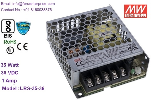 Lrs-35-36 मीनवेल स्म्प्स विद्युत आपूर्ति दक्षता: 88%