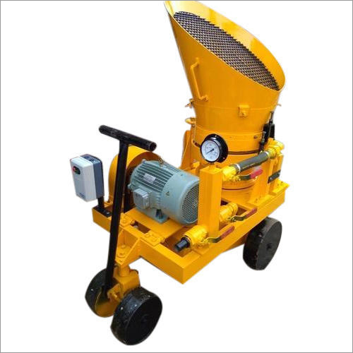 Dry Shotcrete Machine - Steel, Semi-automatic, 2-5hp Power, 20r/min Mixing Drum Speed | Efficient, Portable, Versatile, User-friendly