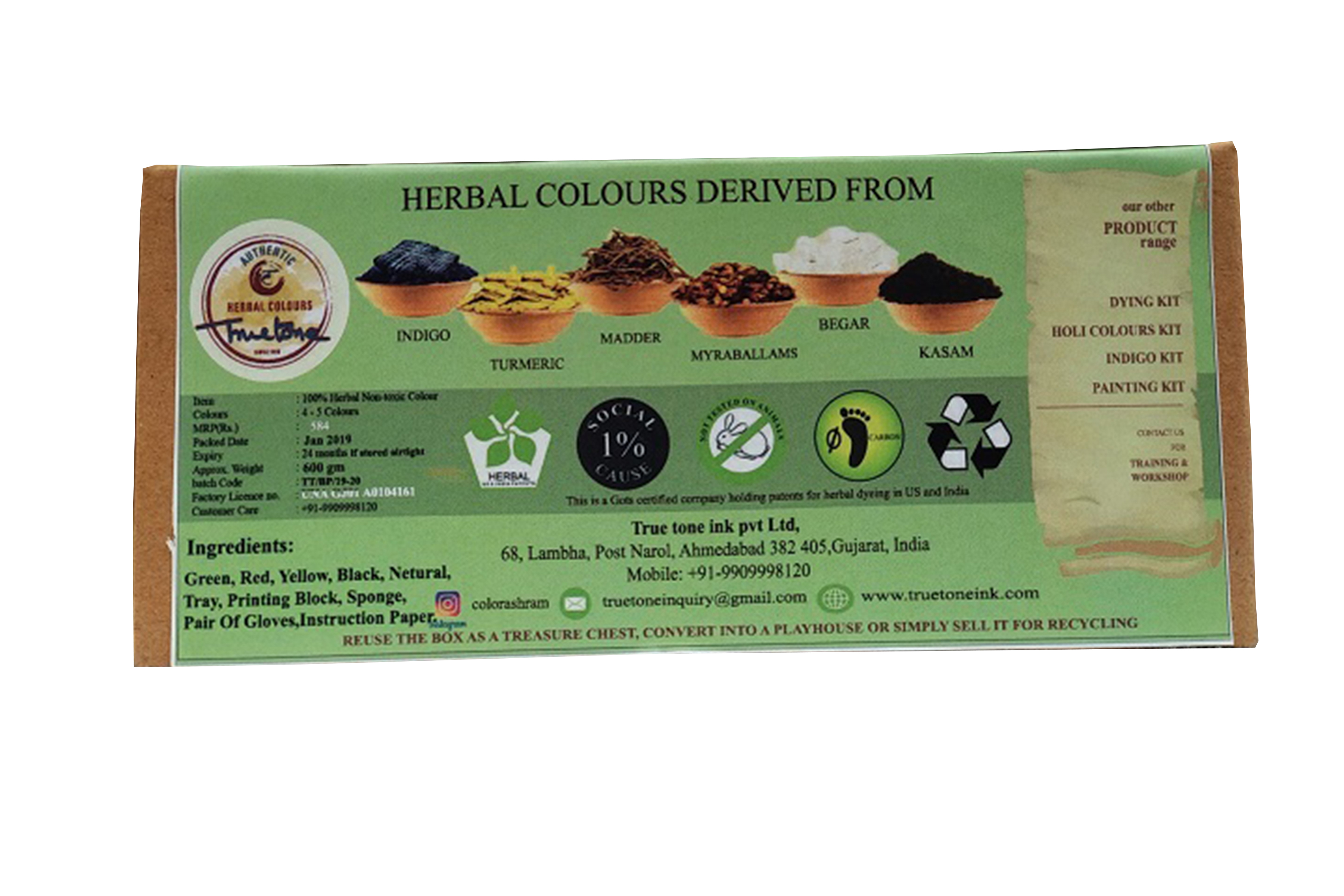 Herbal Block Printing Kit Application: Textile
