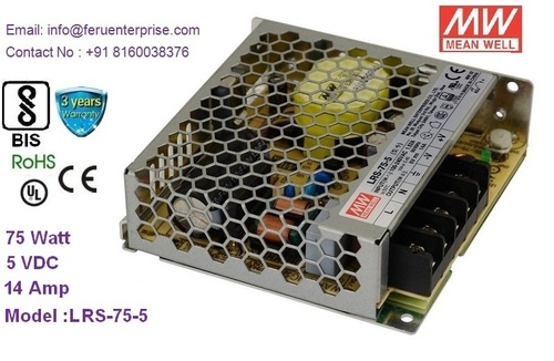 Lrs-75-5 मीनवेल स्म्प्स विद्युत आपूर्ति दक्षता: 86.5