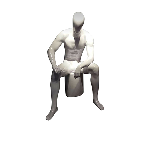 White Men Sitting Mannequin Age Group: Adults