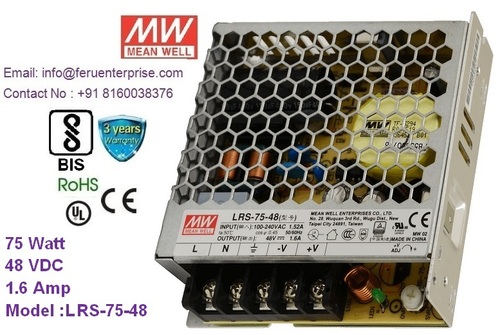 Lrs-75-48 मीनवेल स्म्प्स विद्युत आपूर्ति दक्षता: 91.5%