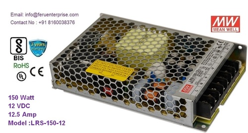 Lrs-150-12 मीनवेल स्म्प्स विद्युत आपूर्ति दक्षता: 87.5%