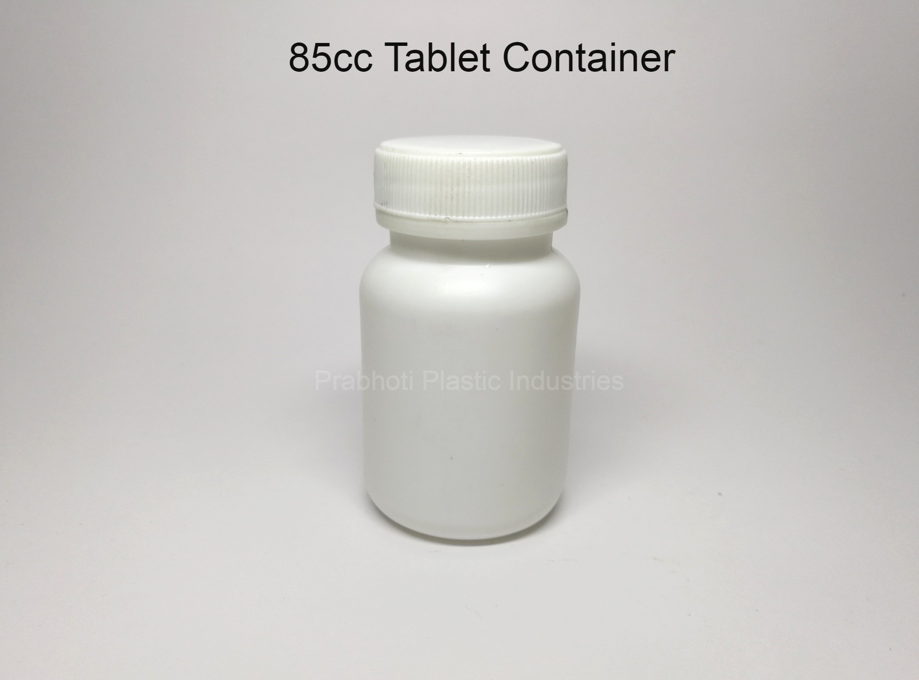Pharmaceutical Plastic Tablet Container - 30cc To 150cc | Opaque White, Screw Cap, Rigid Design, Round Shape, Industrial Use
