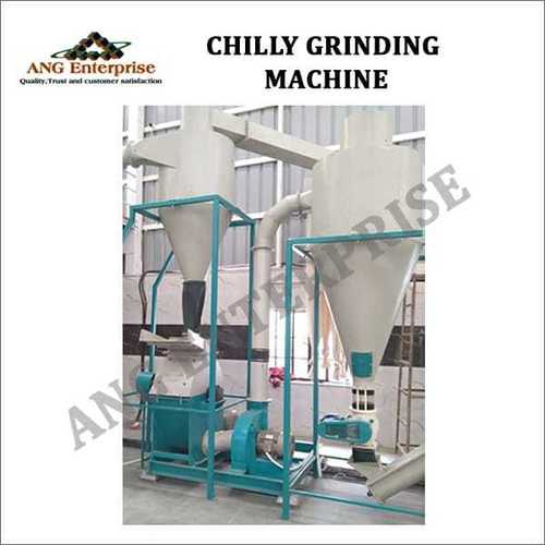 Chilly Grinding Machine - 200 Kg/hr Capacity, 3 Horsepower, 415 Volt Automatic System | Efficient Chilli Processing Equipment