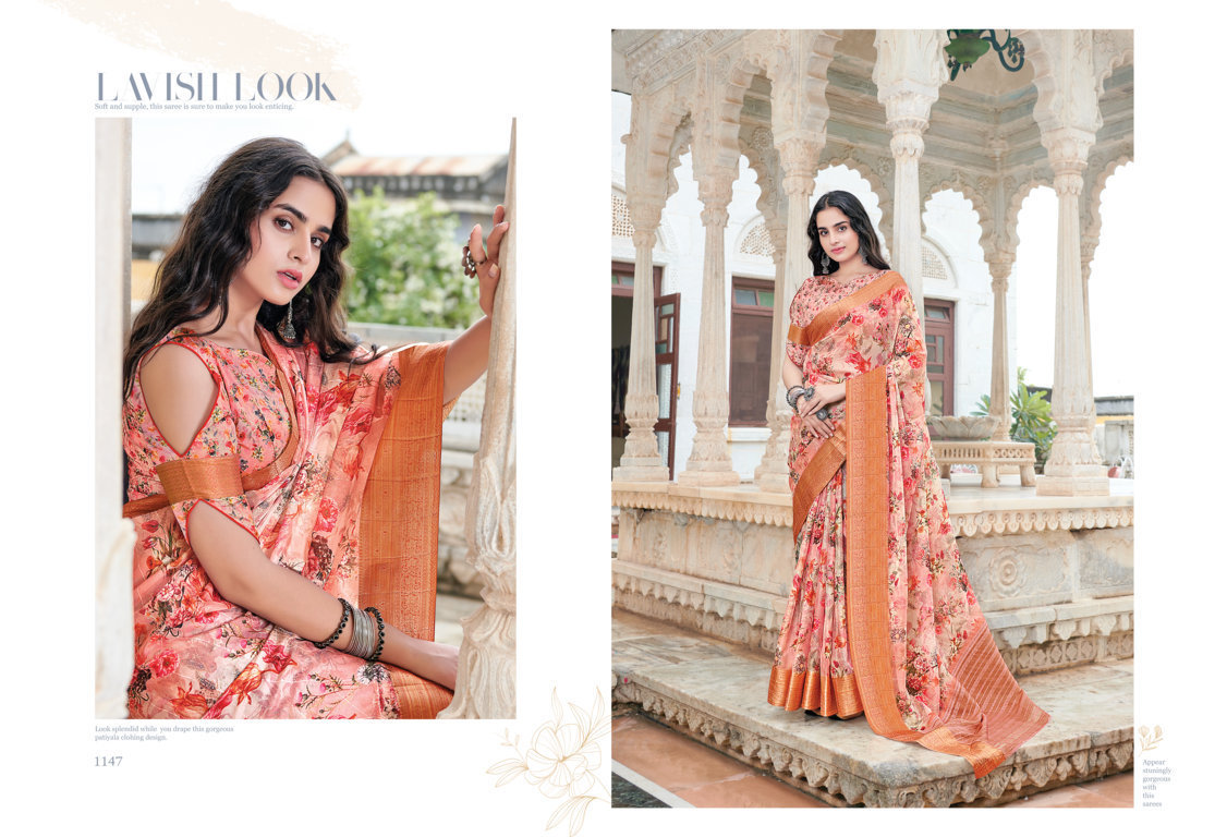 Sitare Designer Organza Saree Catalogue Set - Art Silk Jacquard Digital Print & Zari | Traditional Wear, Unstitched Blouse, All Season, Customized Size