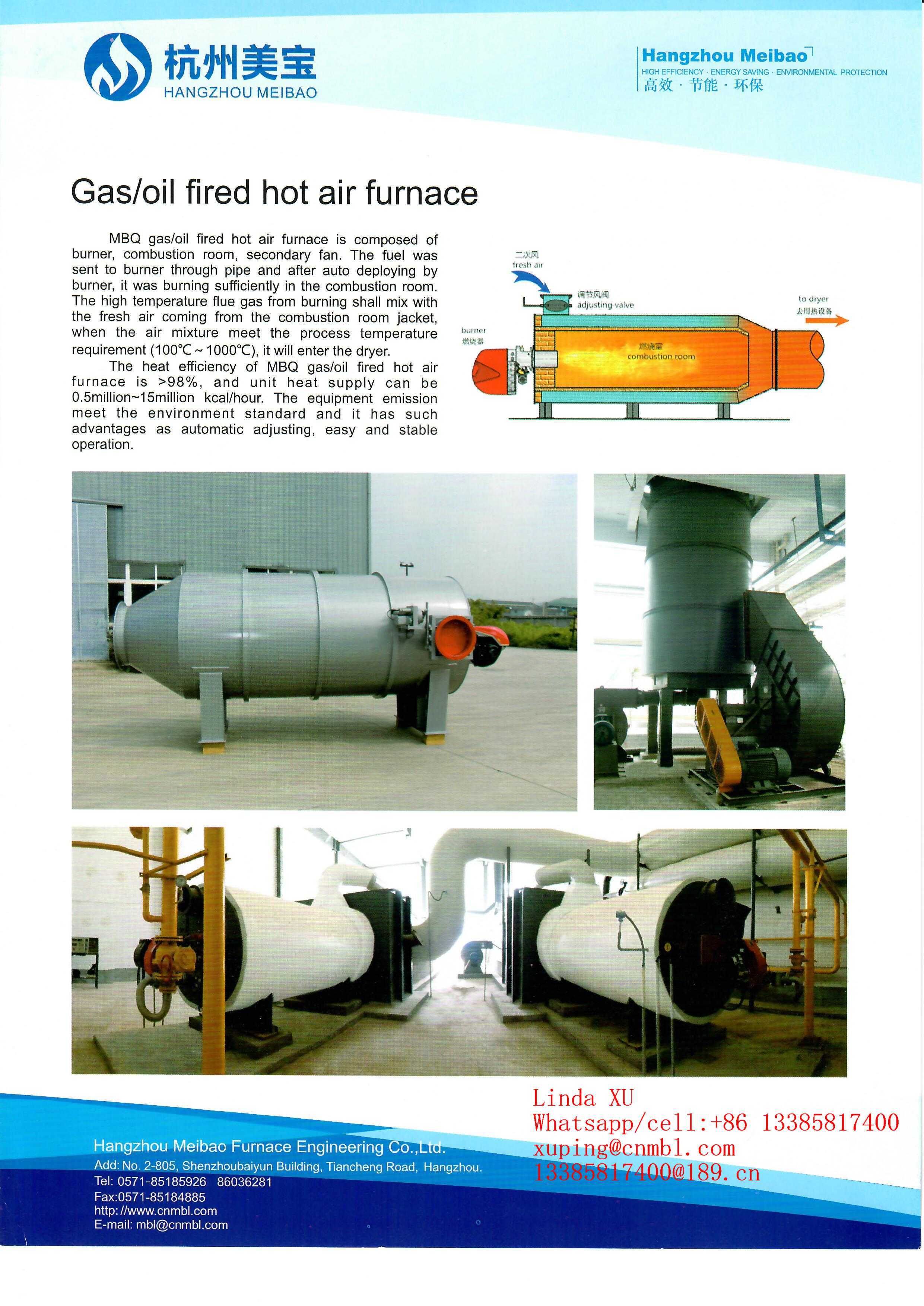 Gas Fired Hot Air Generator - 2.8-53 Power Range, Customizable Dimensions , Electric Start Three Phase System