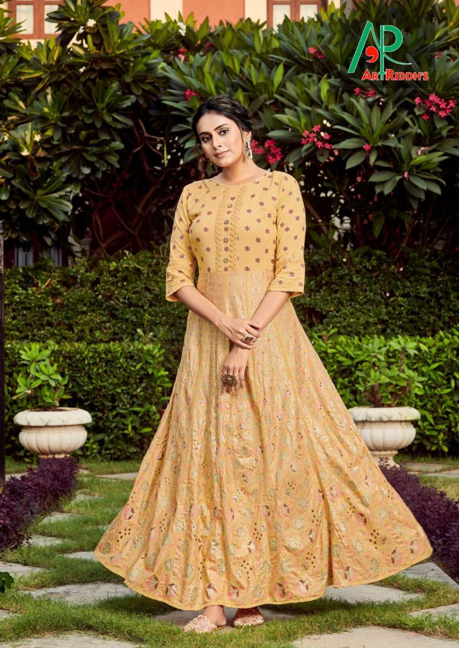 Silk Gown Rayon Printed Gown Catalogue Set