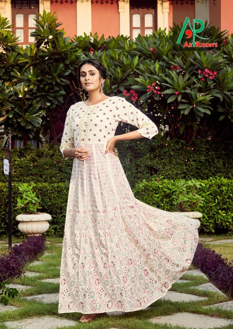 Silk Gown Rayon Printed Gown Catalogue Set