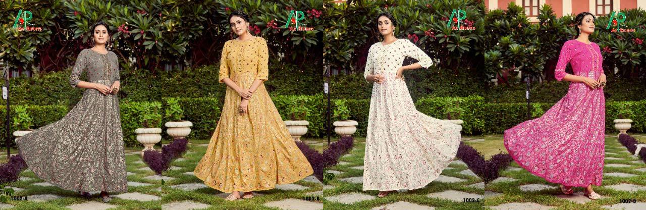 Silk Gown Rayon Printed Gown Catalogue Set