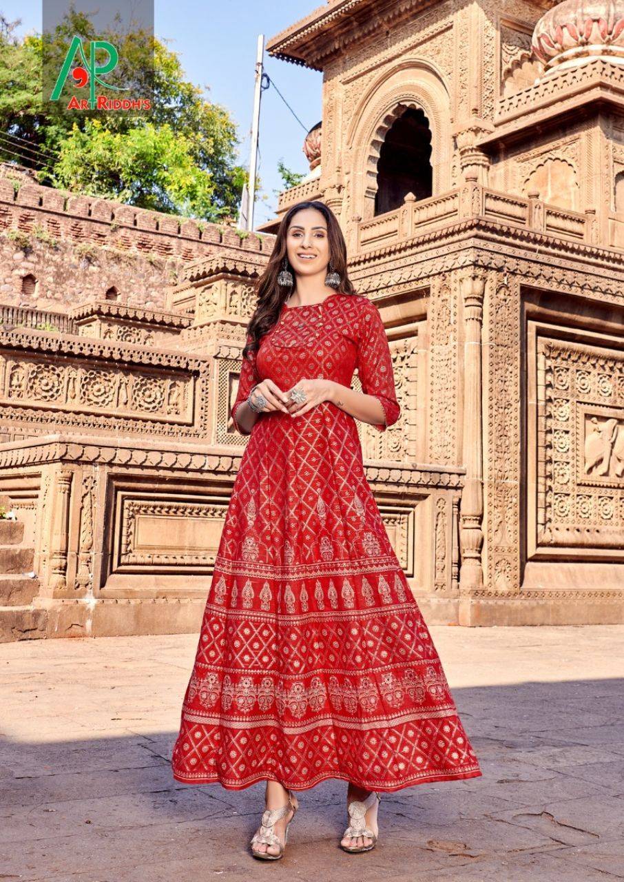 Silk Gown Rayon Printed Gowns Catalogue Set