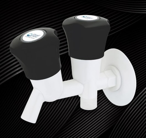 2 In 1 High-Strength Bib Cock With Flange - Shape: Round