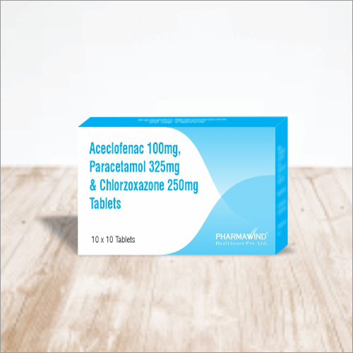 Aceclofenac 100Mg Paracetamol 325Mg And Chlorzoxazone 250Mg Tablets Recommended For: As Per Doctor Recommendation