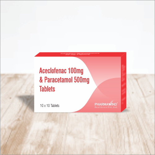 Aceclofenac 100Mg And Paracetamol 500 Mg Tablets Recommended For: As Per Doctor Recommendation