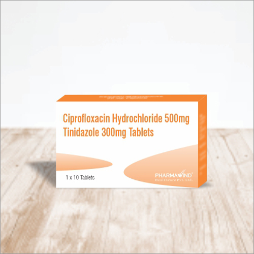 Ciprofloxacin Hydrochloride Tinidazole Tablets - Effective Treatment for Bacterial and Parasite Infections | Recommended Use as Per Doctor's Prescription, Store in Dry Place