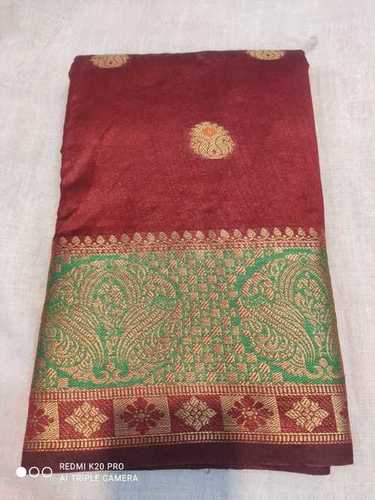 saeee collection - Cotton Blend Saree Set with Customized Blouse | Traditional Indian Design, Breathable & Washable, Bead Decoration