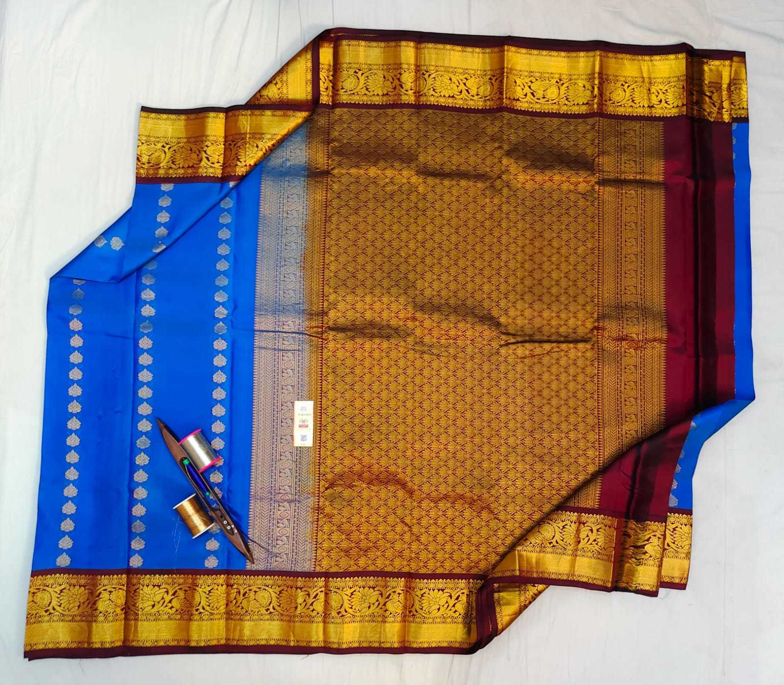 Pink Kanjivaram Soft Silk Saree Hadloom Rich Pallu