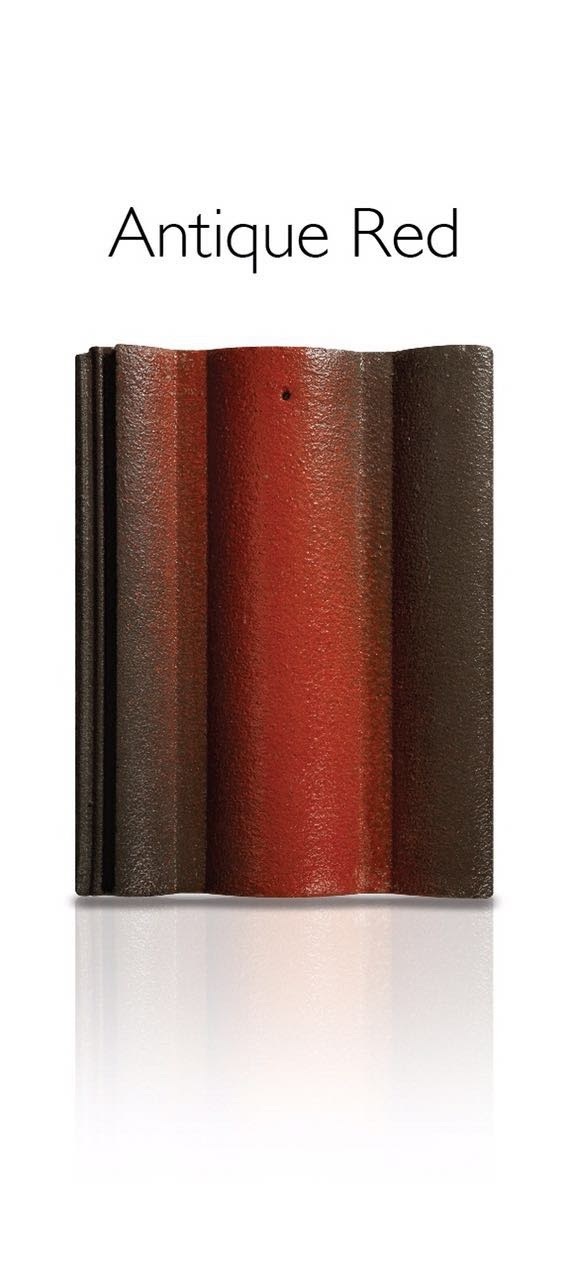 Antique Red Clay Tiles - 6 Mm Thickness, Matt Finish | Waterproof, Heat Insulation, Interlocking Pattern